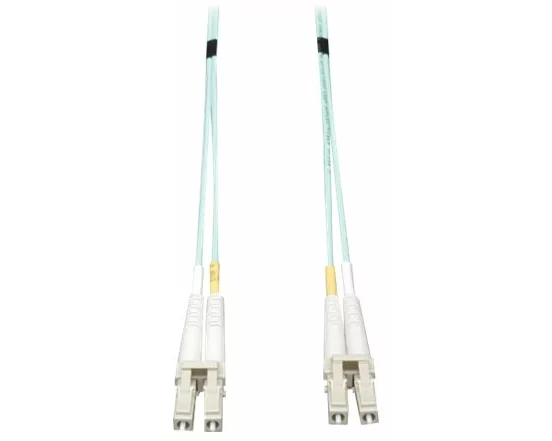 EATON TRIPPLITE 10Gb, Duplex, Multimode, 50/125, OM3, LSZH, Fiber Patch Cable, LC/LC - Aqua, 5m 16ft.