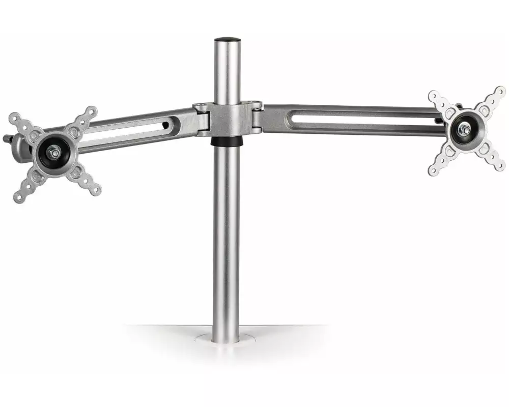 Fellowes Tischständer Doppel-Monitorarm Lotus bis 7 kg – Silber
