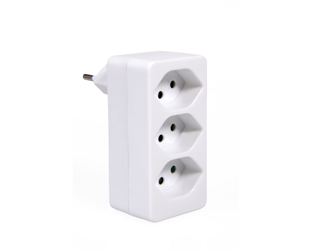 S-ELECTRO Abzweigstecker 85.594.WS weiss, 3xT13