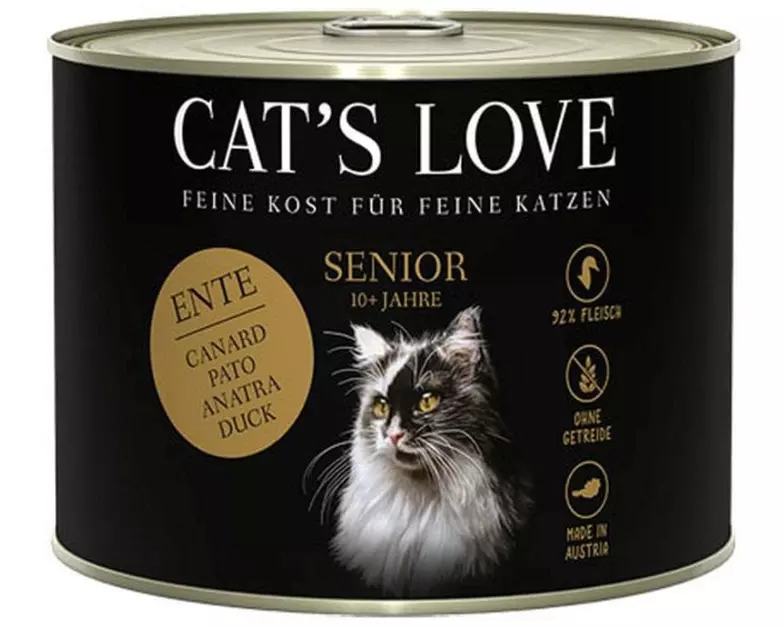 Cat's Love Nassfutter Senior Ente, 200 g