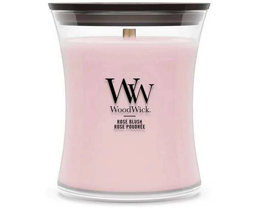Woodwick Duftkerze Rose Blush Medium Jar
