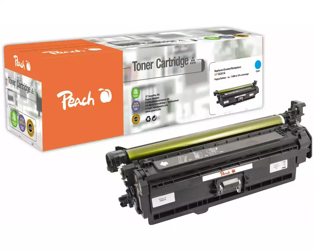Peach Toner HP Nr. 504A (CE251A) Cyan