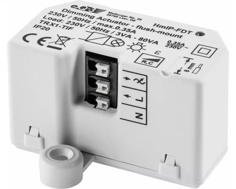 Homematic IP Smart Home Funk-Dimmaktor Unterputz Phasenabschnitt