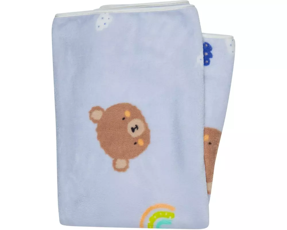 Sterntaler Babydecke Familie Bär Eisblau