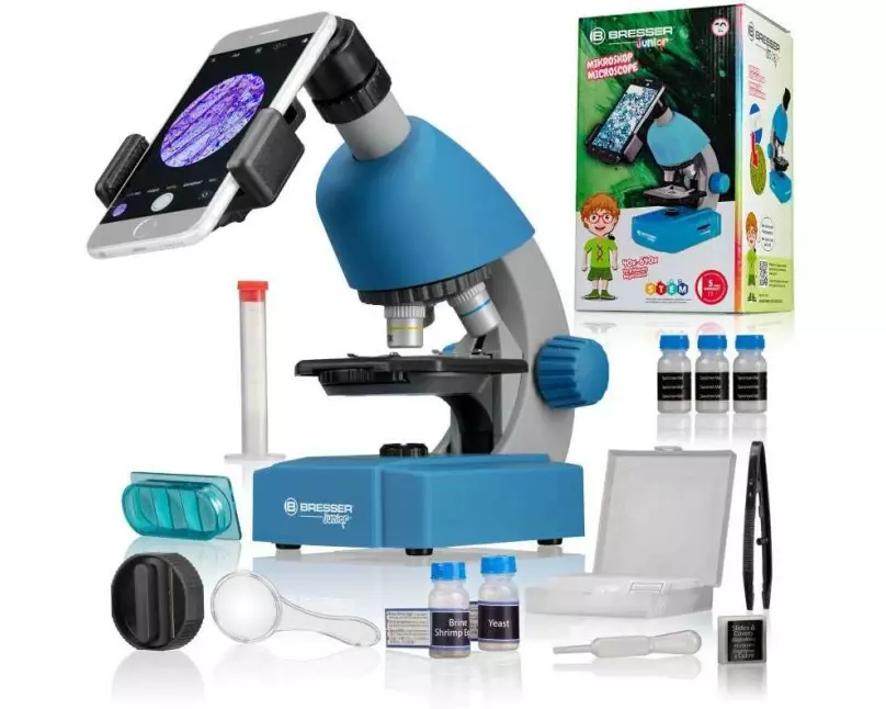 Bresser junior Mikroskop Junior Mikroskop 40x-640x Blau