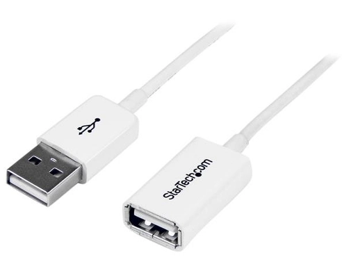 2M WHITE USB EXTENSION CABLE
