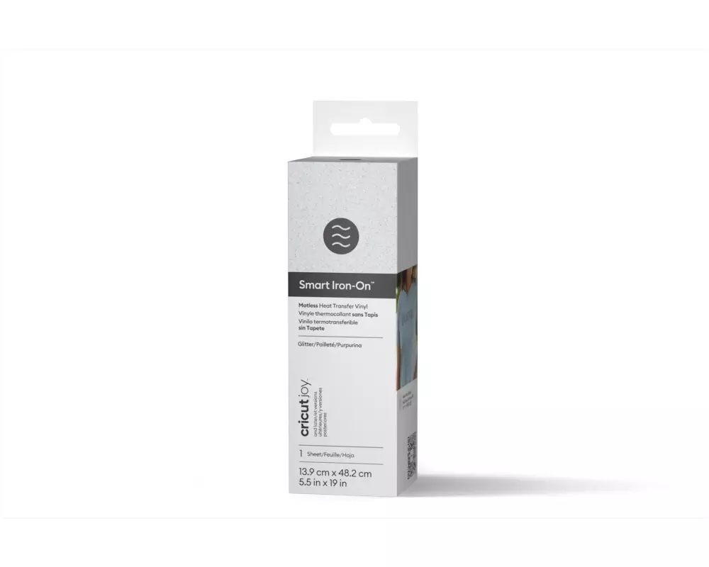 Cricut Aufbügelfolie Joy 13.9 cm x 48.2 cm Glitzer Weiss