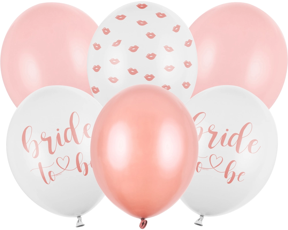 PARTYDECO Ballons 30cm SB14P-328-00 Bride to be 6 Stück