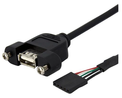 StarTech.com 3 ft Panel Mount USB Cable