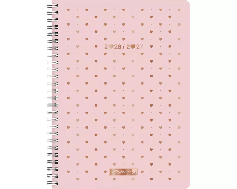 Schülerkalender Style 2026/2027 "Pretty Pink" | A5, Kunststoff