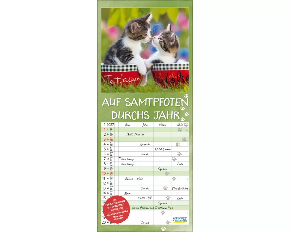 Auf Samtpfoten durch's Jahr 2027