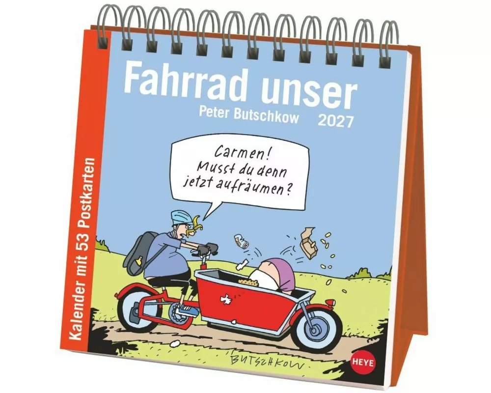 Peter Butschkow: Fahrrad unser Premium-Postkartenkalender 2027