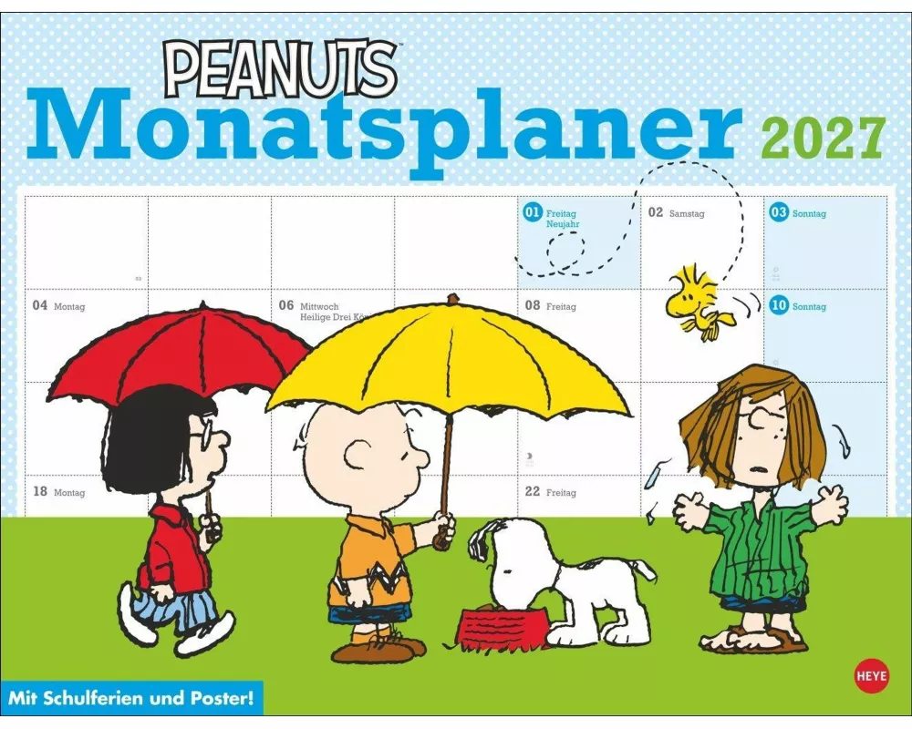 Peanuts Monatsplaner 2027