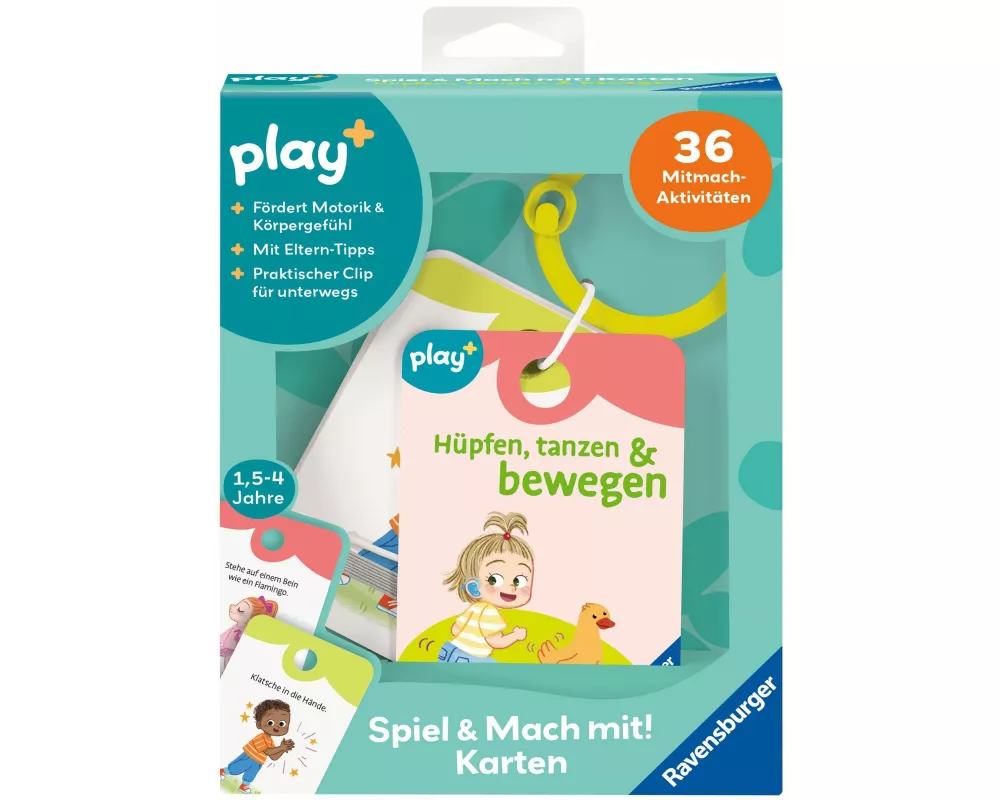 Play+ Spiel und Mach mit! Karten: Hüpfen, tanzen & bewegen - ab 1,5 Jahre