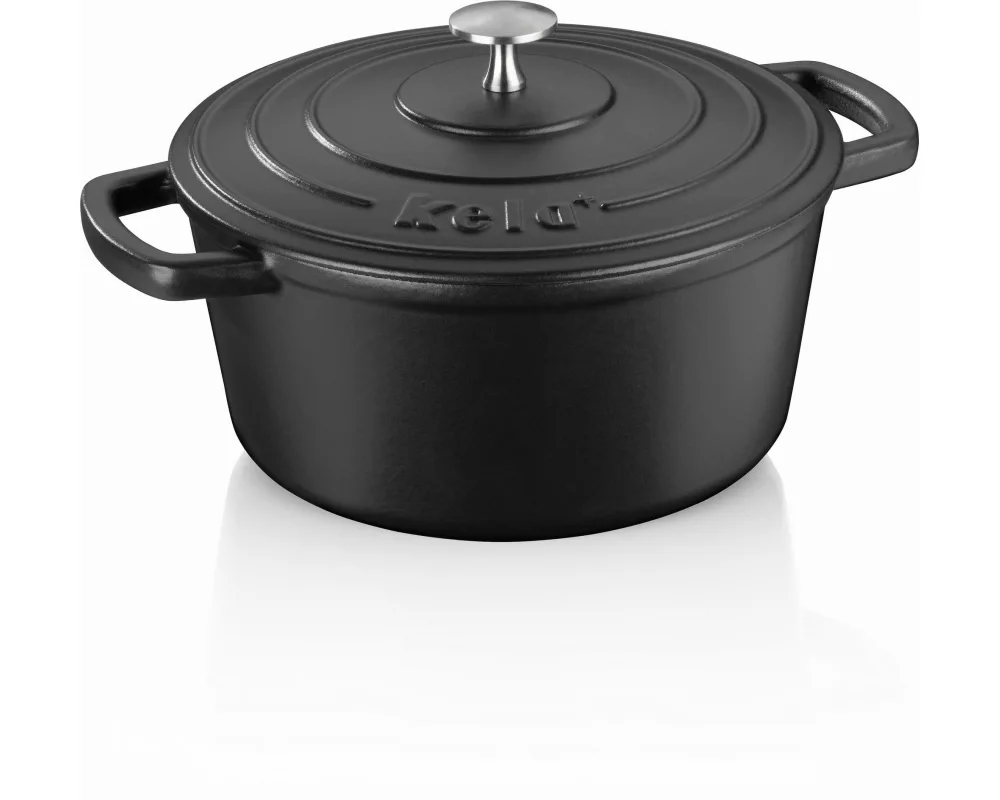 Kela Bräter Calido rund 24 cm, Schwarz