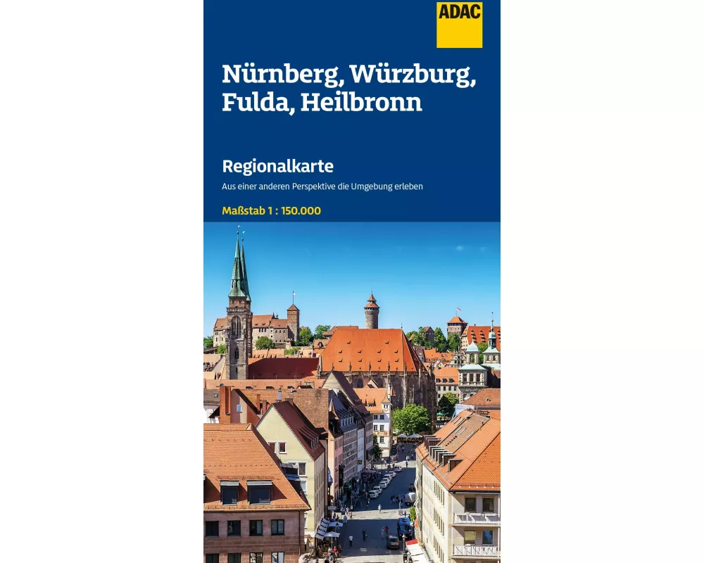ADAC Regionalkarte 12 Nürnberg, Würzburg, Fulda, Heilbronn 1:150.000