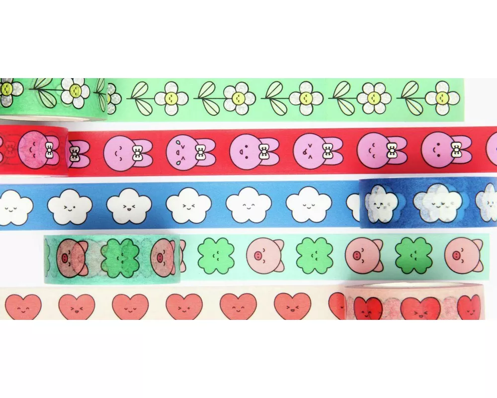 Tape Set Chingu FSC MIX, 5 Stk, 1,5 cm x 10 m