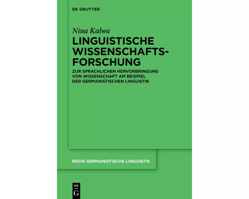Linguistische Wissenschaftsforschung