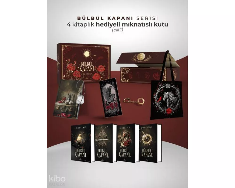 Bülbül Kapani Serisi 4 Kitaplik Hediyeli Miknatisli Kutu - Ciltli