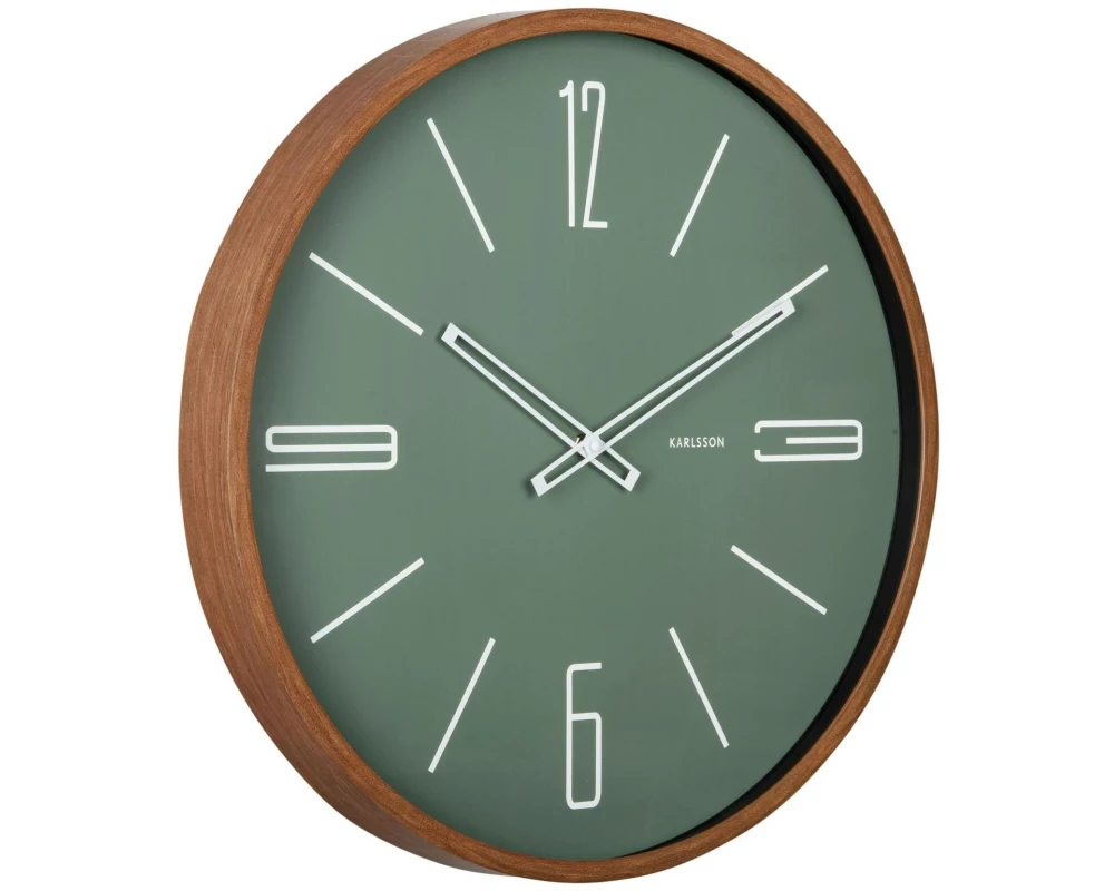 KARLSSON Wanduhr Marcado 50.8 cm, Dschungel grün