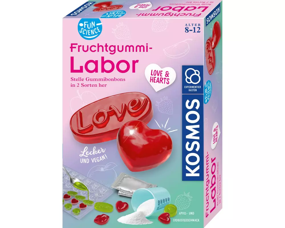 Kosmos Experimentierkasten Fruchtgummi Labor Love & Hearts