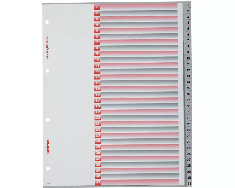 Kolma Register A4 XL LongLife 1-31