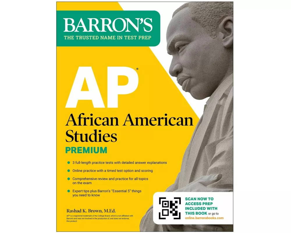 AP African American Studies Premium, First Edition: Prep Book with 3 Practice Tests + Comprehensive Review + Online Practice (2026)