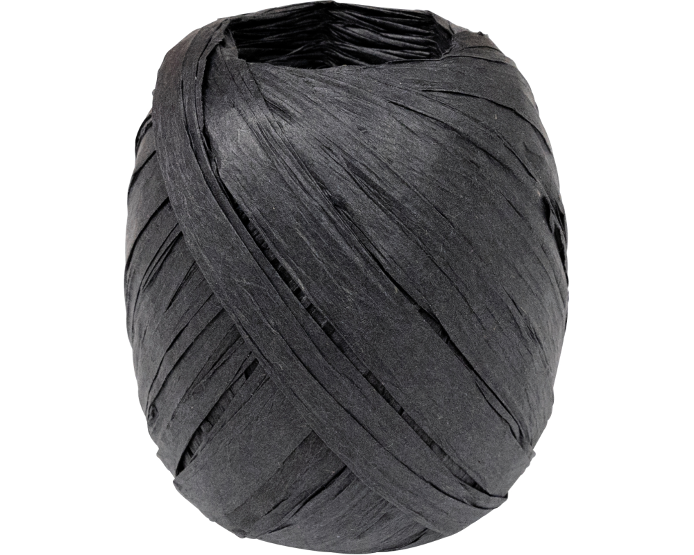 STEWO Geschenkband Raffia 2583414070 schwarz 7mm