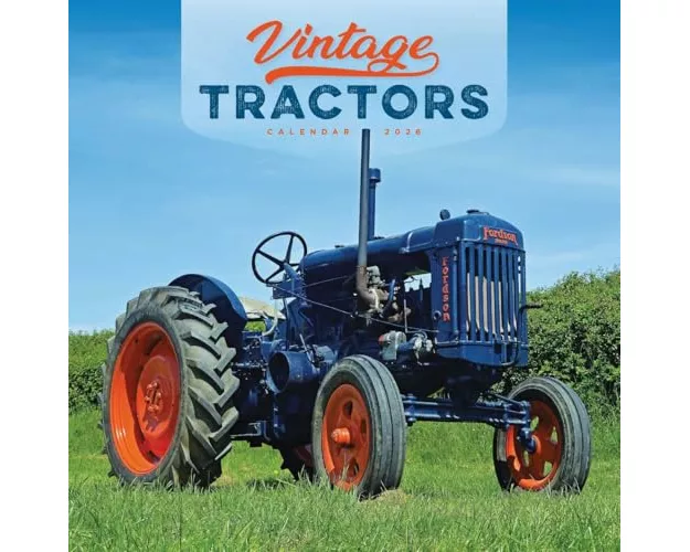 Vintage Tractors Square Wall Calendar 20