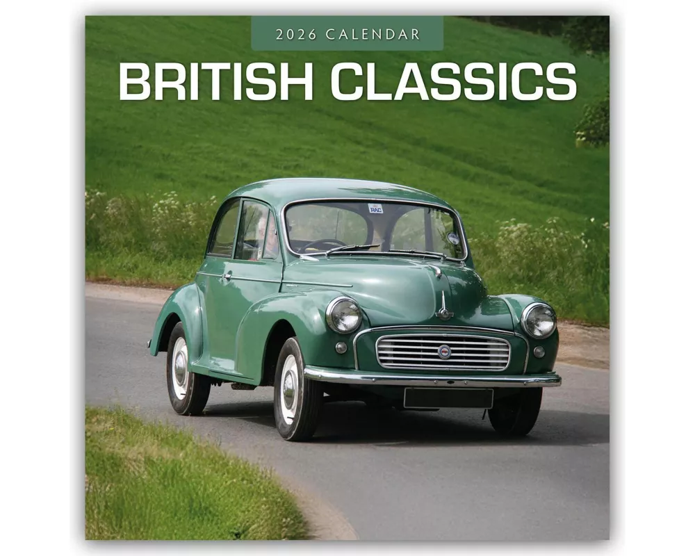 British Classics - Klassische britische Autos 2026 - 16-Monatskalender