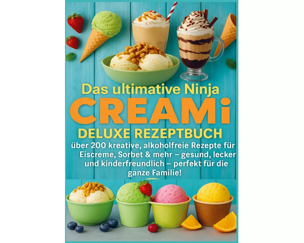 Das ultimative Ninja CREAMi Deluxe Rezeptbuch - über 200 Ideen für gefrorene Leckereien mit der 10-in-1-Eismaschine mit 3 Behältern