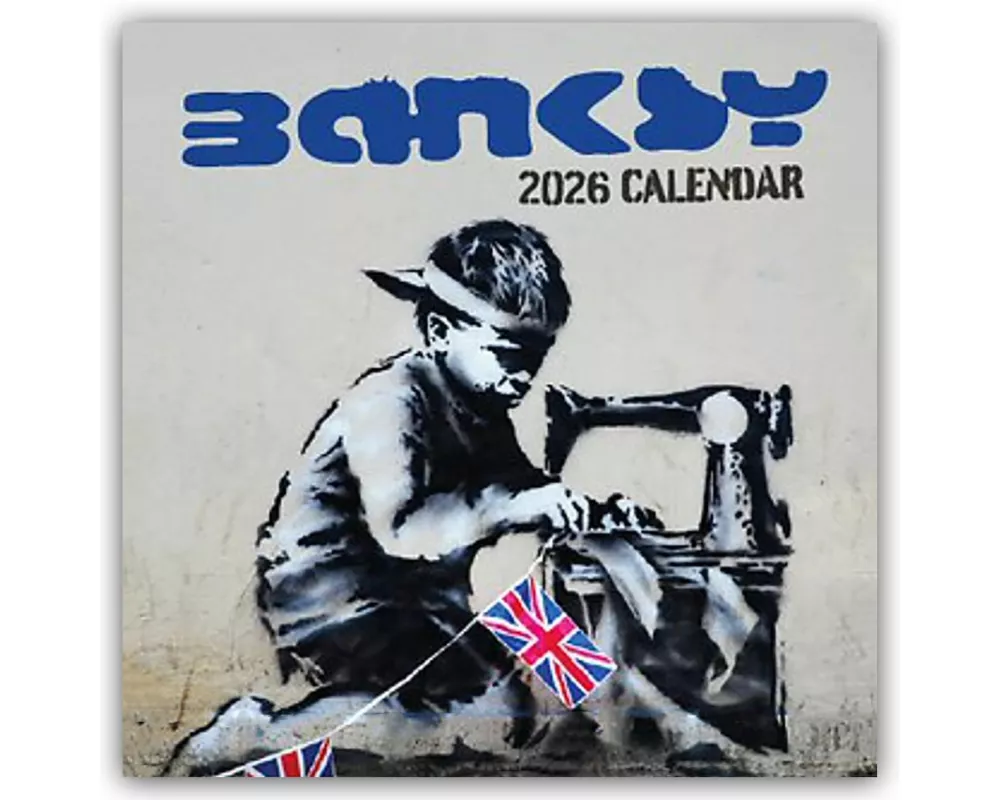 Banksy 2026 Square Wall Calendar