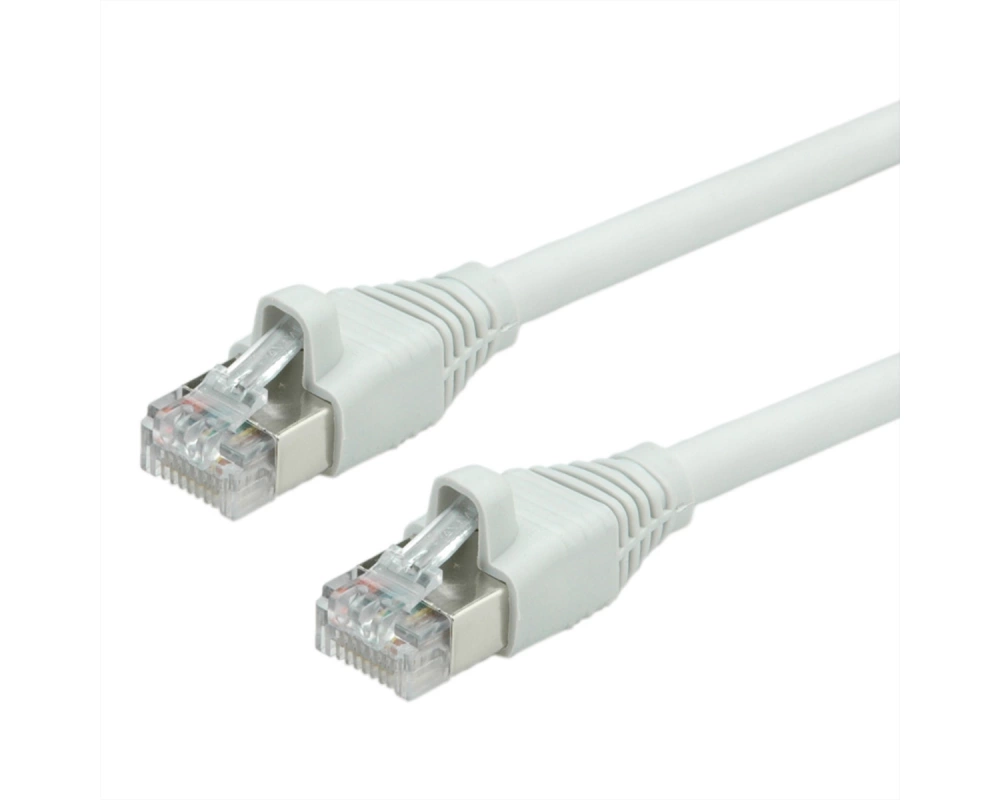 DÄTWYLER Patchkabel Cat.6 (Class E) S/FTP, CU 7702 flex LSOH, AMP, grau, 50 m
