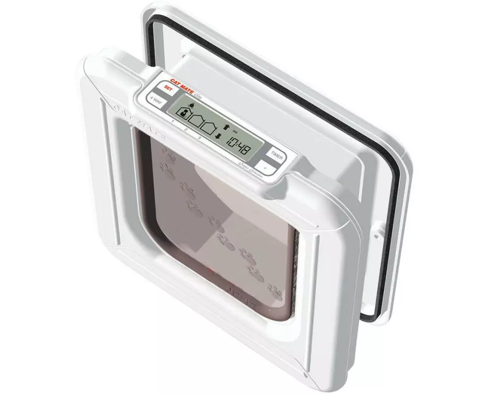 Cat Mate Freilauftür Super Selective 4-Wege Weiss