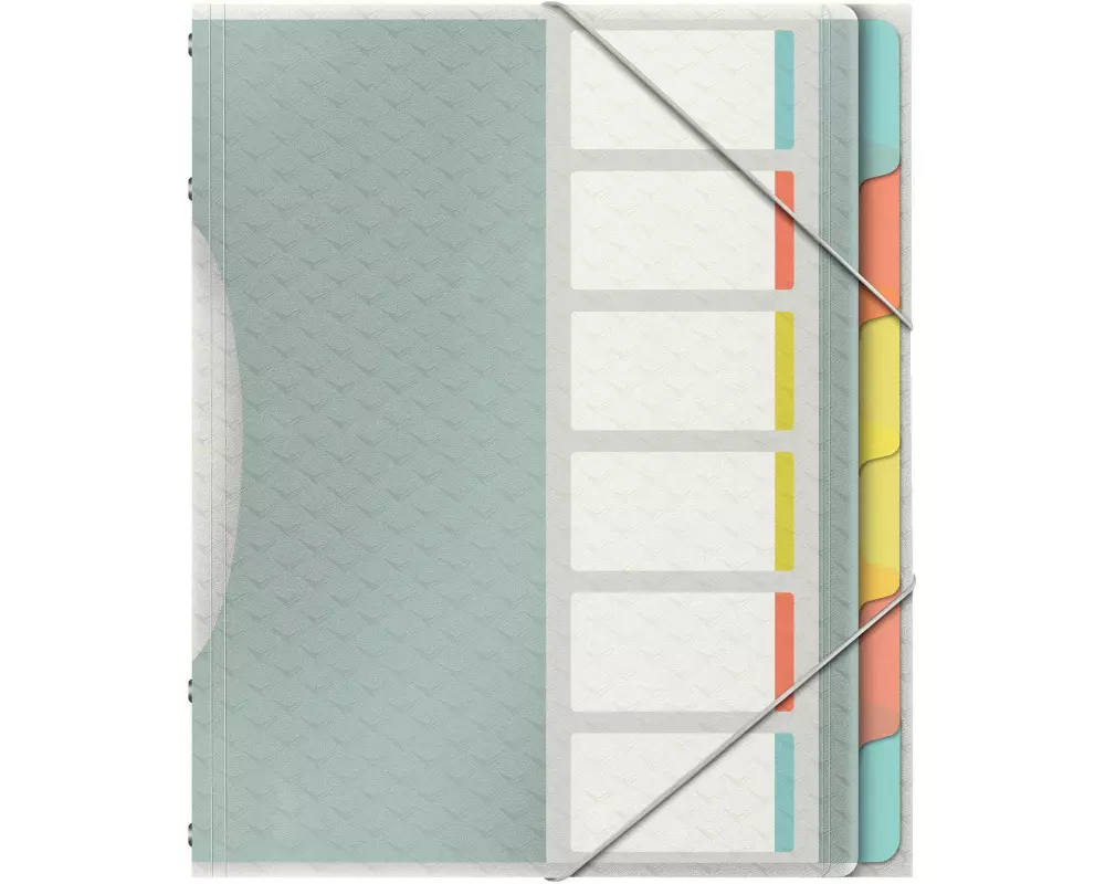 Esselte Ordnungsmappe COLOUR‘ICE 6 Fächer, Mehrfarbig