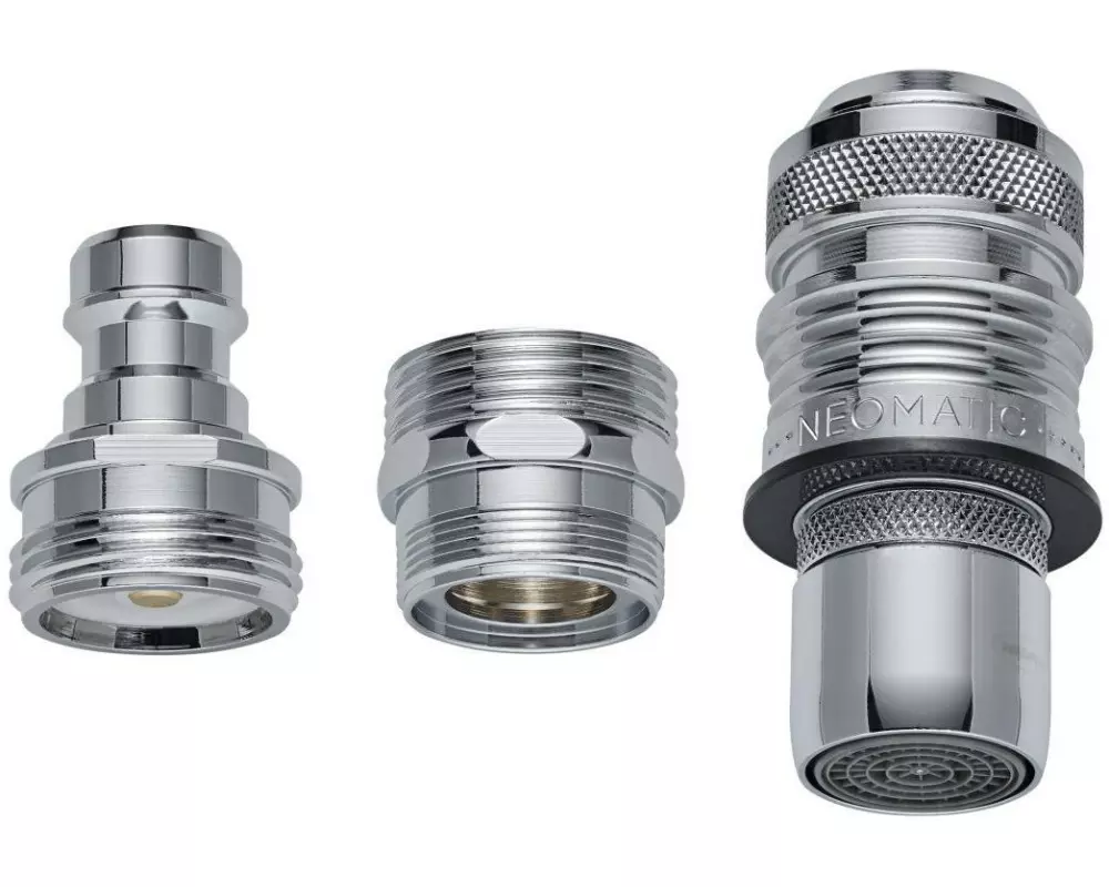 diaqua® Wasch-/Spülmaschinen Set Messing verchromt