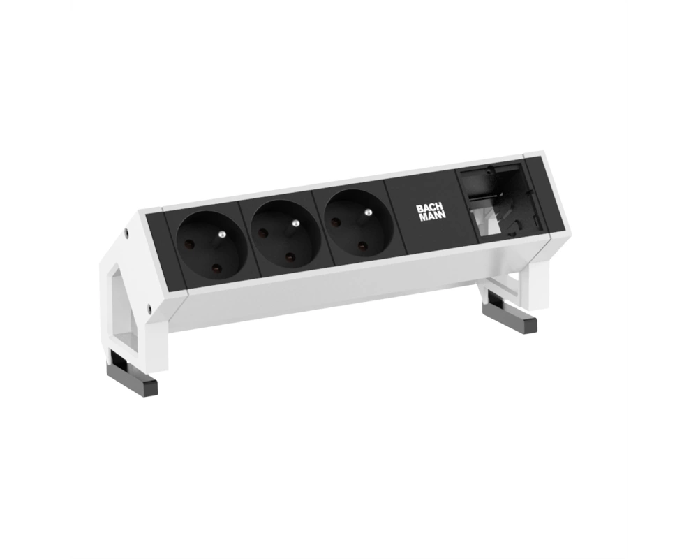 BACHMANN DESK2 3xUTE 1xCM 0,2m GST18 RAL9010