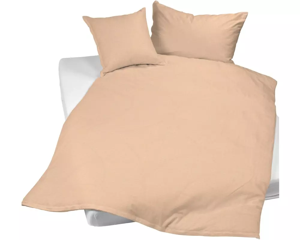 Night Fashion Kopfkissenbezug Edi 65 x 100 cm, Aprikose