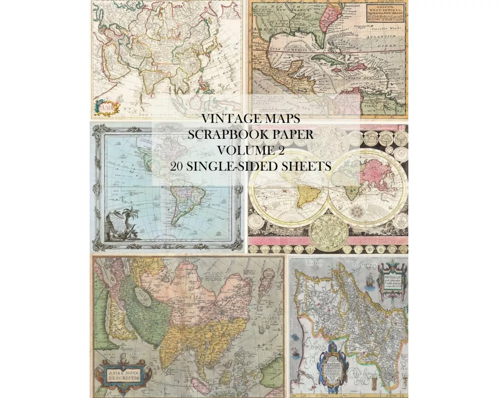 Vintage Maps Scrapbook Paper