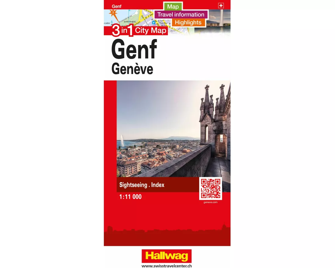 Hallwag Stadtplan Genf