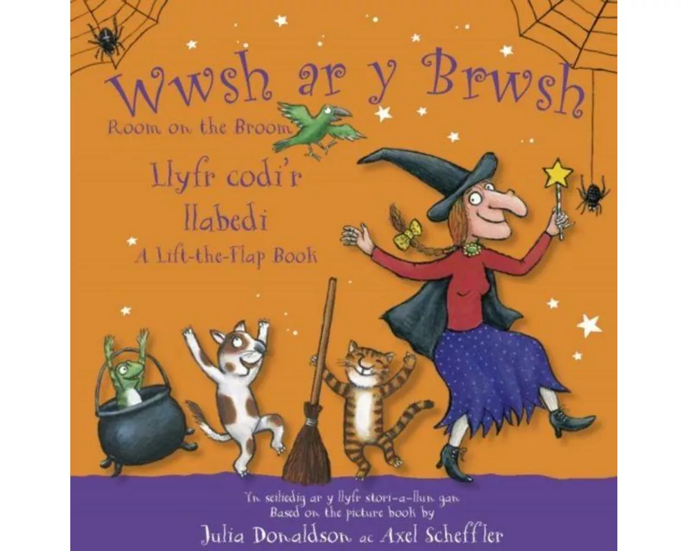 Wwsh ar y Brwsh - Llyfr codi'r llabedi / Room on the Broom - A lift-the-flap book