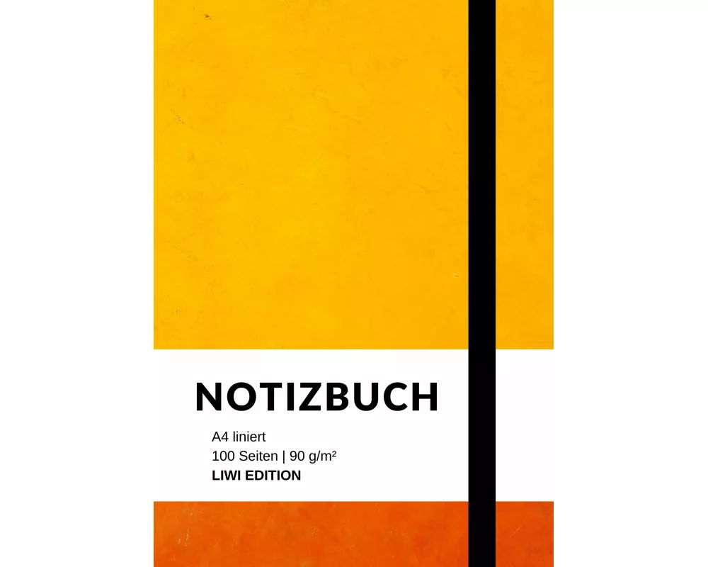 Notizbuch A4 liniert - 100 Seiten Soft Cover - FSC Papier