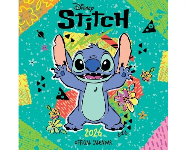Disney Stitch 2026 Square Calendar (multi-language)