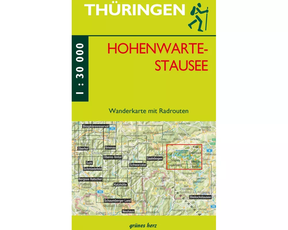 Wanderkarte Hohenwarte-Stausee