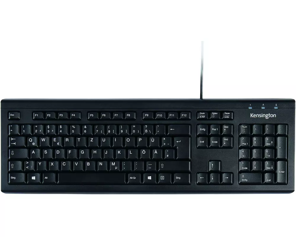 Kensington Tastatur Valu DE-Layout Schwarz