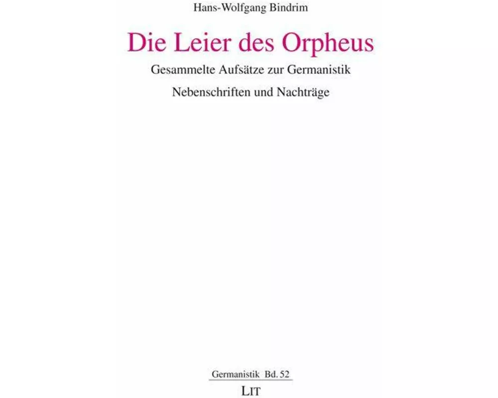 Die Leier des Orpheus