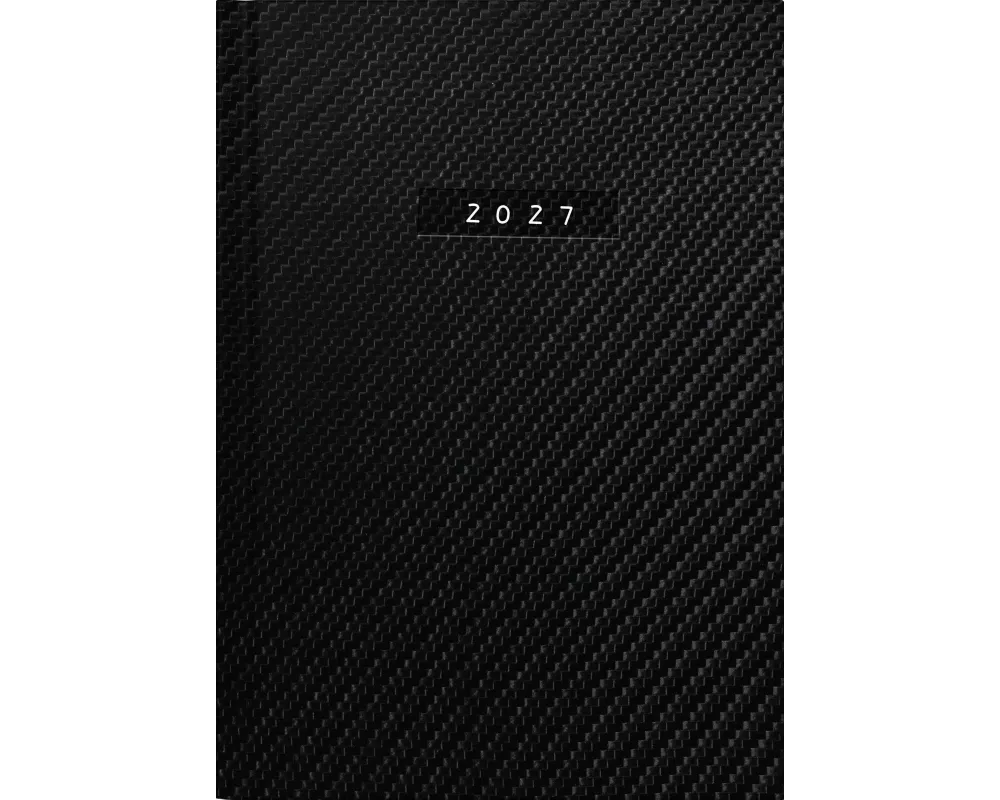 rido/idé 7021812807 Buchkalender Mod. Chefplaner 2027 "Carbon" A5, Kunstleder