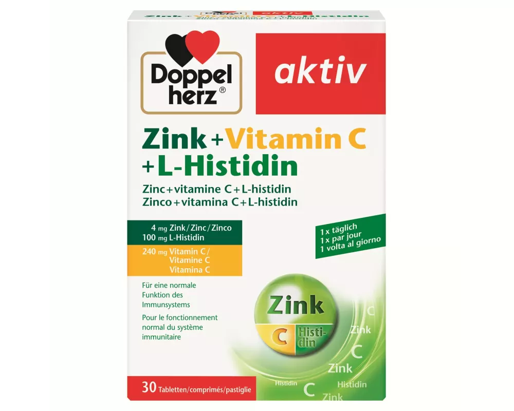 Doppelherz Zink + Vitamin C + L-Histidin 30 Stück