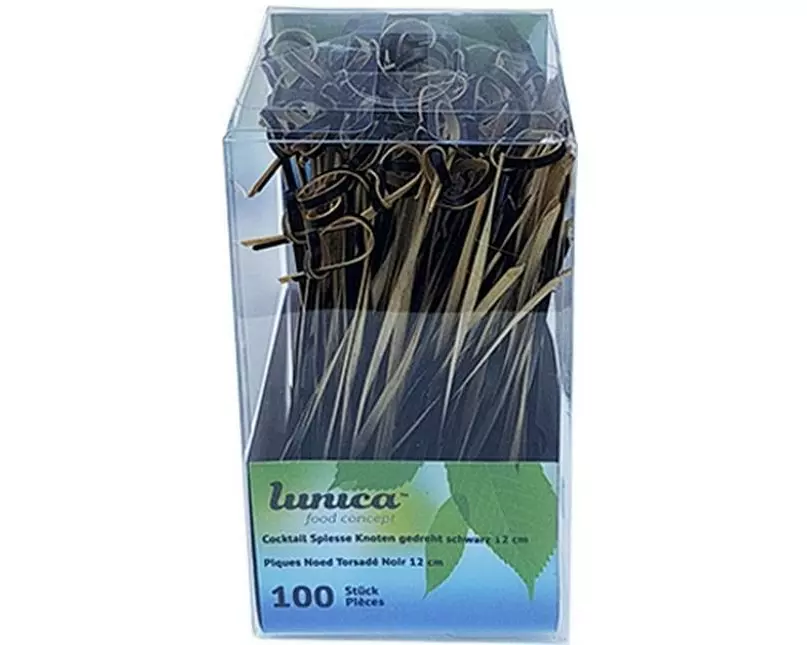 Haushaltsware Einweg-Party-Piekser 100 Stück Schwarz