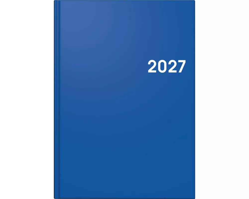 BRUNNEN 1079561037 Buchkalender Mod. 795 2027 A5, Kunststoff, blau